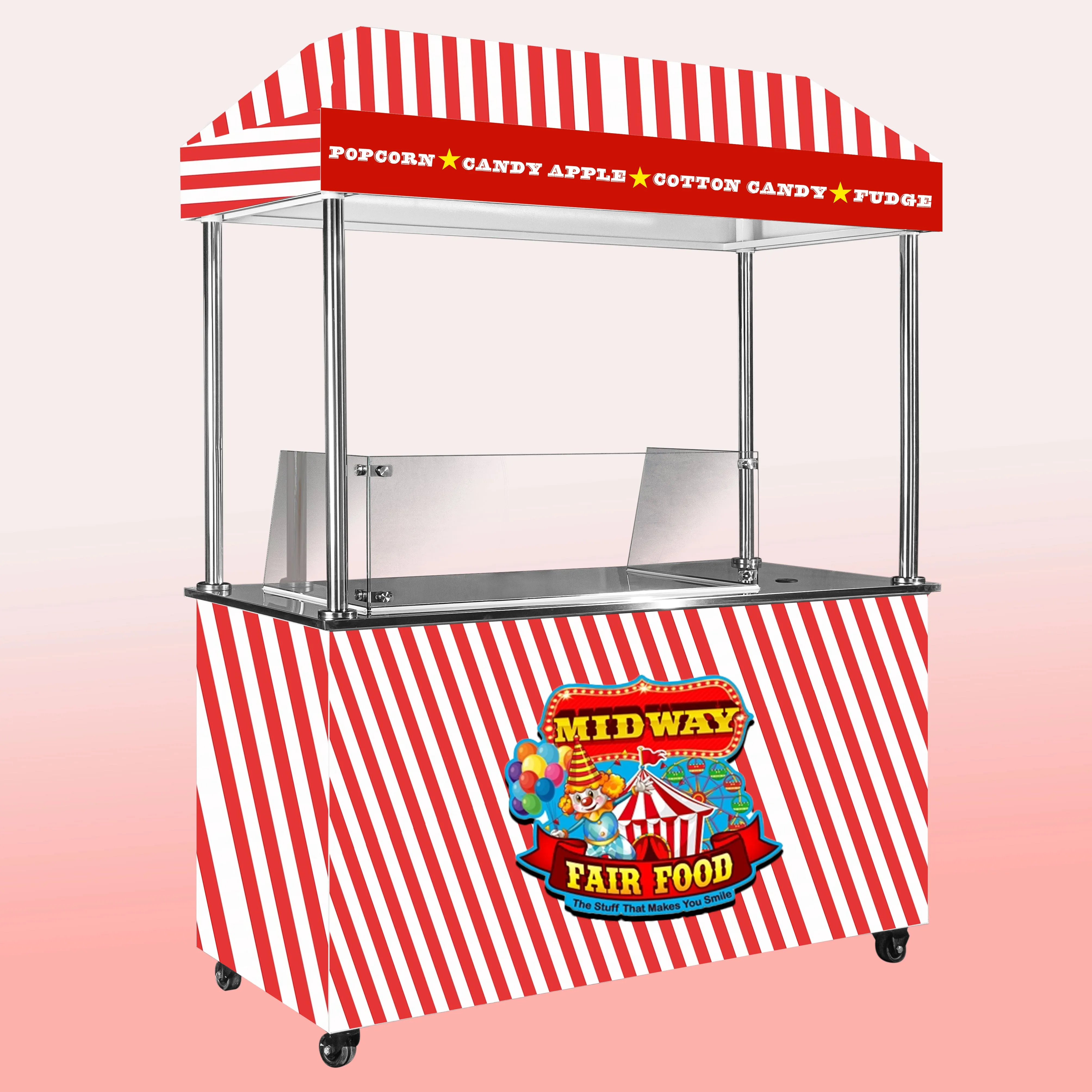 Fully Branded Custom Mobile Cart for Mini Donuts, Hot Dogs, Tacos, Churros, Pizza & More | Free Delivery Across Canada and the USA | Cart Model MPF-XT By Masterpiece Foods | 🍁 Built in Canada