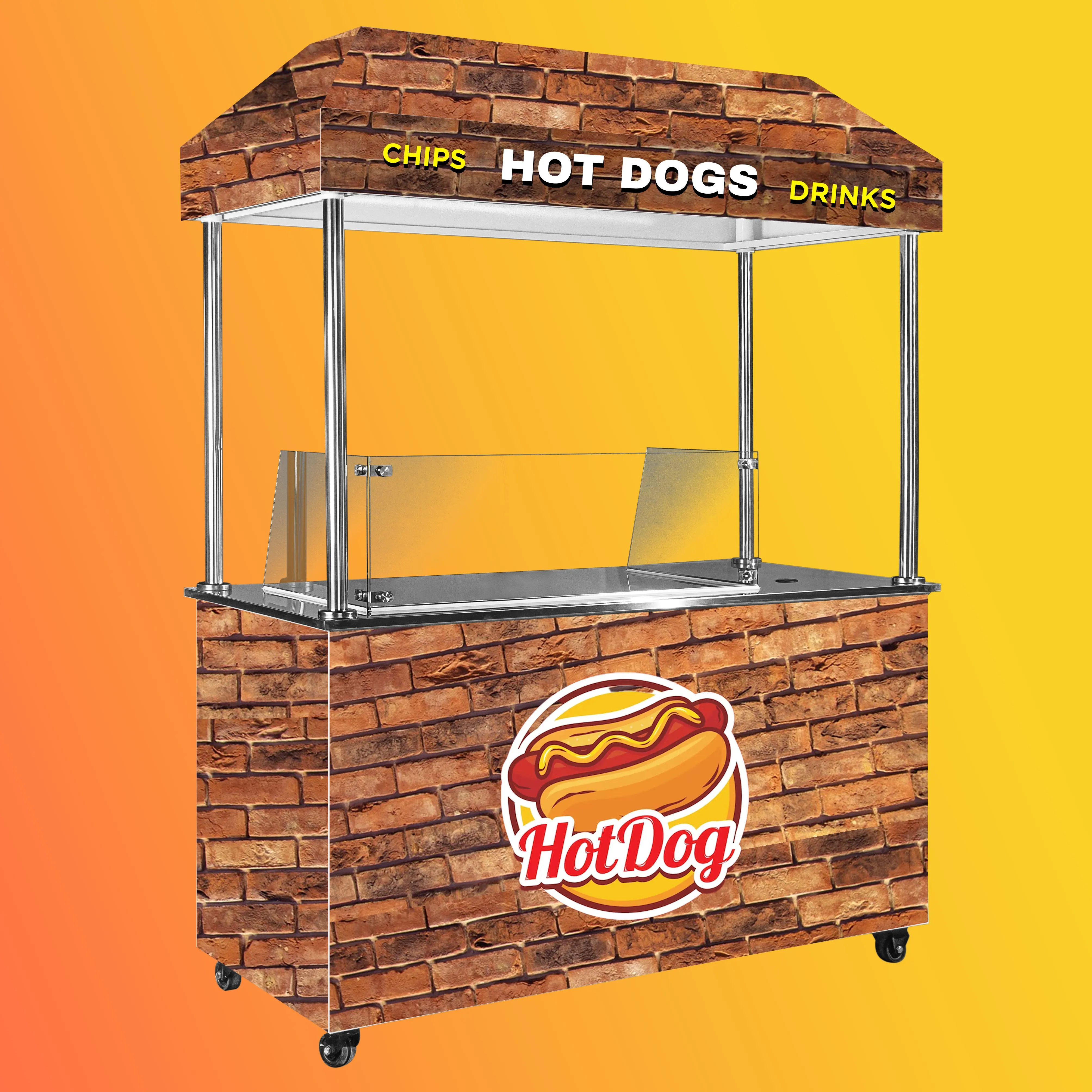 Fully Branded Custom Mobile Cart for Mini Donuts, Hot Dogs, Tacos, Churros, Pizza & More | Free Delivery Across Canada and the USA | Cart Model MPF-XT By Masterpiece Foods | 🍁 Built in Canada