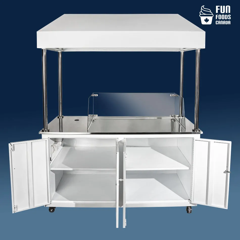 Fully Branded Custom Mobile Cart for Mini Donuts, Hot Dogs, Tacos, Churros, Pizza & More | Free Delivery Across Canada and the USA | Cart Model MPF-XT By Masterpiece Foods | 🍁 Built in Canada