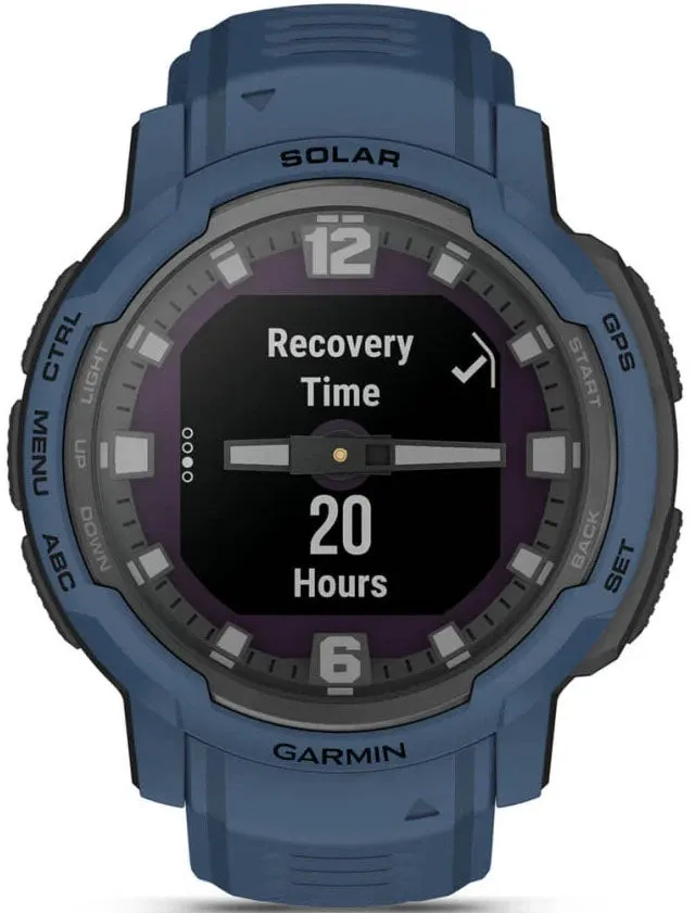 Garmin Instinct Crossover Solar Tidal Blue Watch