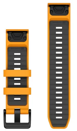 Garmin QuickFit 22 Watch Bands Spark Orange/Graphite Silicone (010-13392-01)