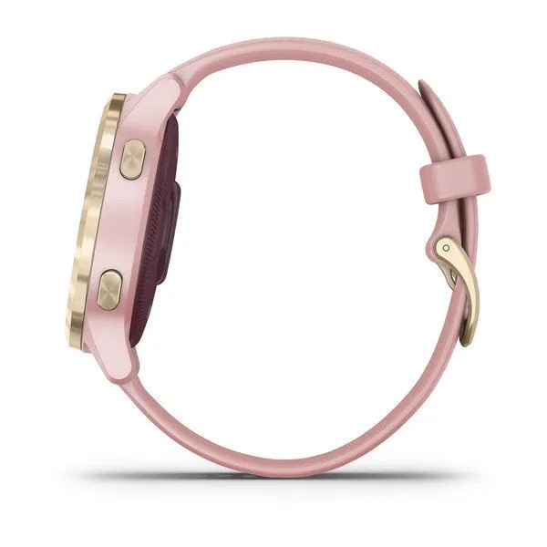Garmin Vivoactive 4S Dust Rose Silicone Full Display Dial Smart Watch - 010-02172-34