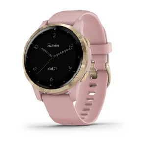 Garmin Vivoactive 4S Dust Rose Silicone Full Display Dial Smart Watch - 010-02172-34