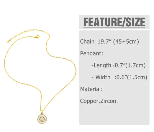 Gatsby Initial Necklace-Multi