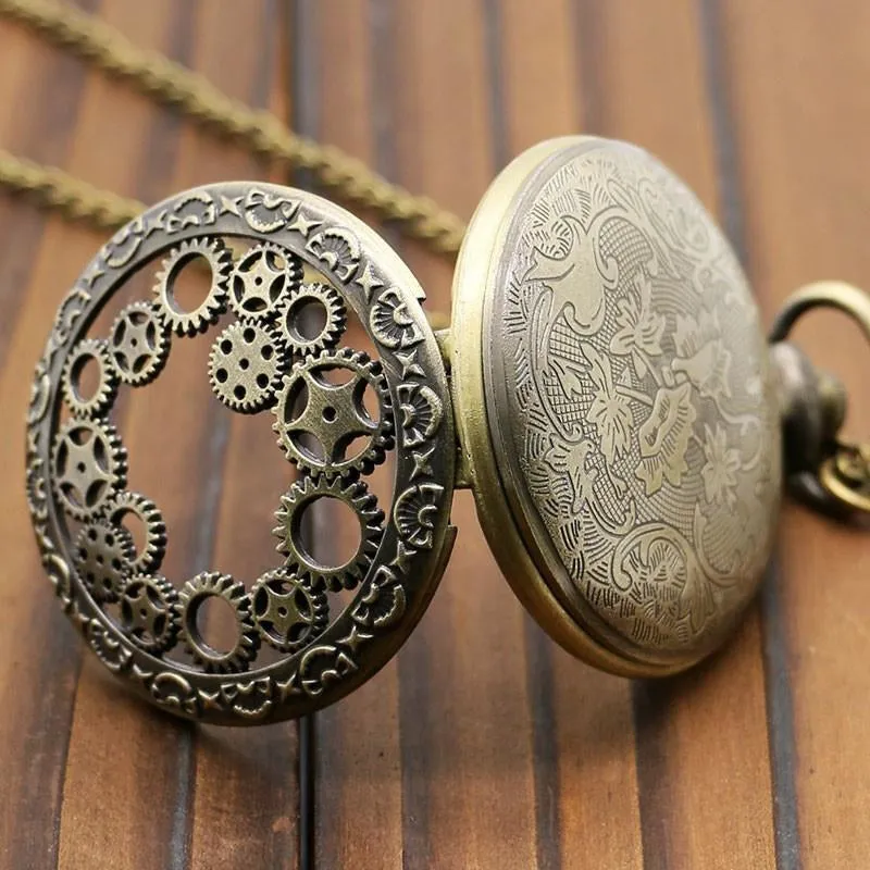 Gears Steampunk Pocket Watch