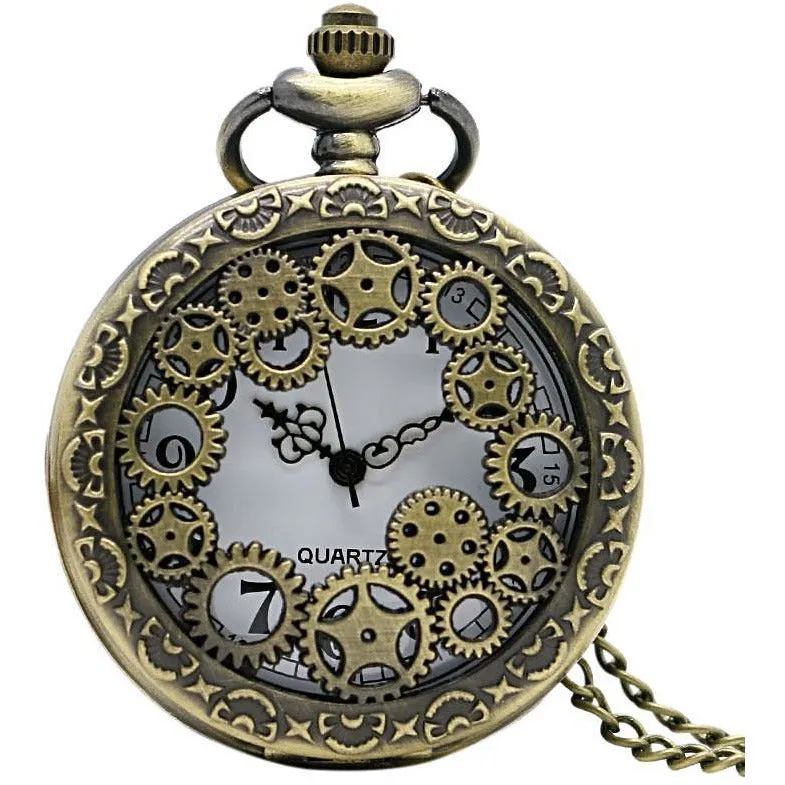 Gears Steampunk Pocket Watch