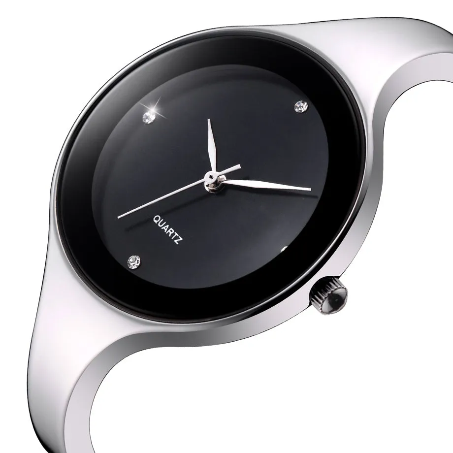GEEKTHINK Luxury Brand Fashion Quartz Watch Stainless Steel Bracelet Watches