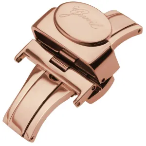Gevril 22mm Polished Stainless Steel Deployment Buckle Clasp With Push Button