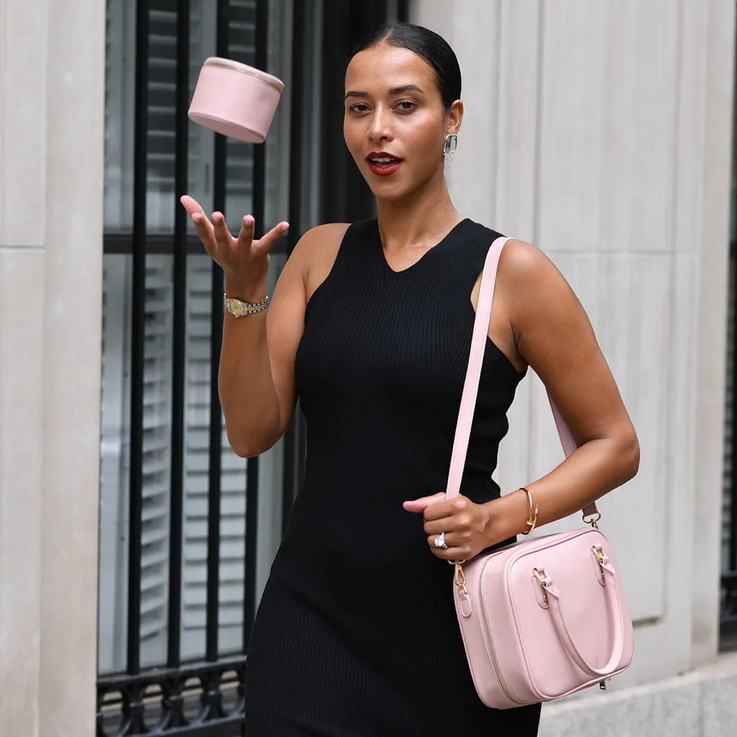 Globetrotter Jewelry Case - Rose Pink