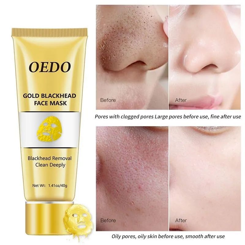 Gold Infused Blackhead Removing Peel-Off Mask for Pore Minimization and Smooth Skin