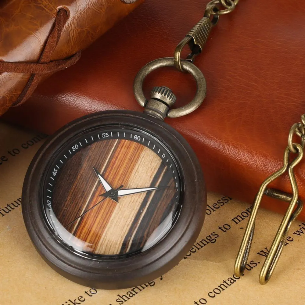 Groomsmen Set of 9 Wooden Pocket Watch | Valor