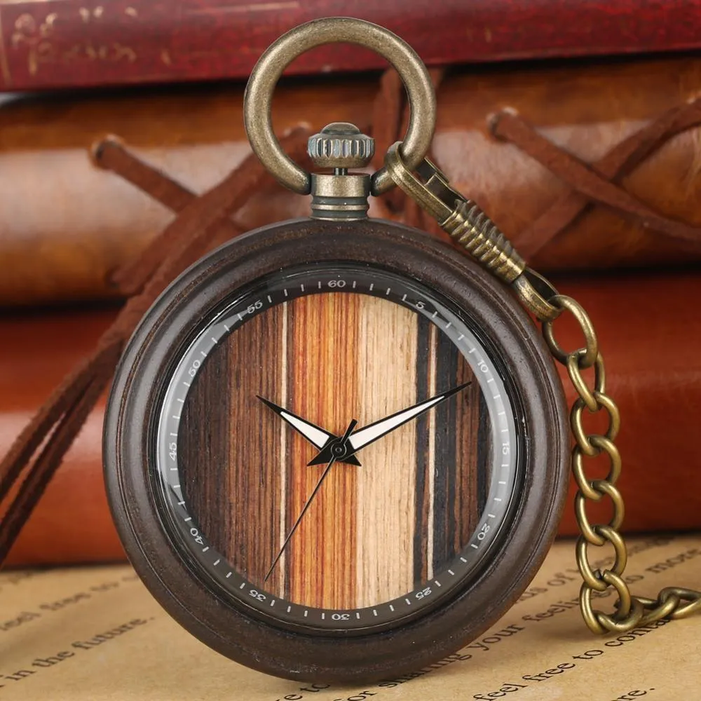 Groomsmen Set of 9 Wooden Pocket Watch | Valor