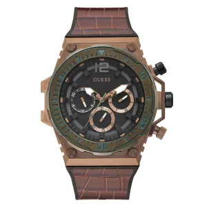 Guess Men's Watch Brown Tone Case Quartz