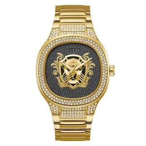 Guess Men's Watch Gold Tone Case Quartz