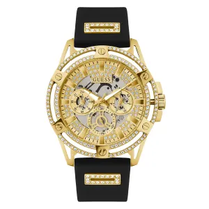 Guess Men's Watch Gold Tone Case Quartz