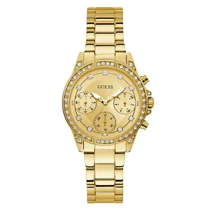 Guess Women's Watch Gold Tone Case Quartz