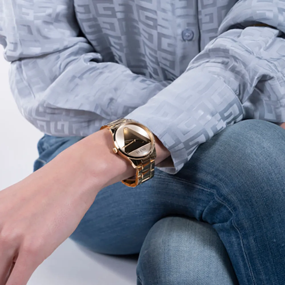 Guess Women's Watch Gold Tone Case Quartz