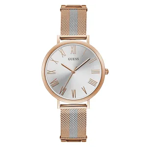 Guess Women's Watch Rose Gold Tone Case Quartz
