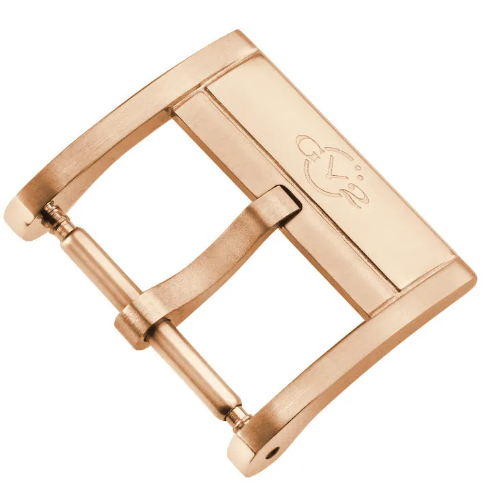 GV2 Rovescio 18mm Brushed And Polished Stainless Steel Tang Buckle
