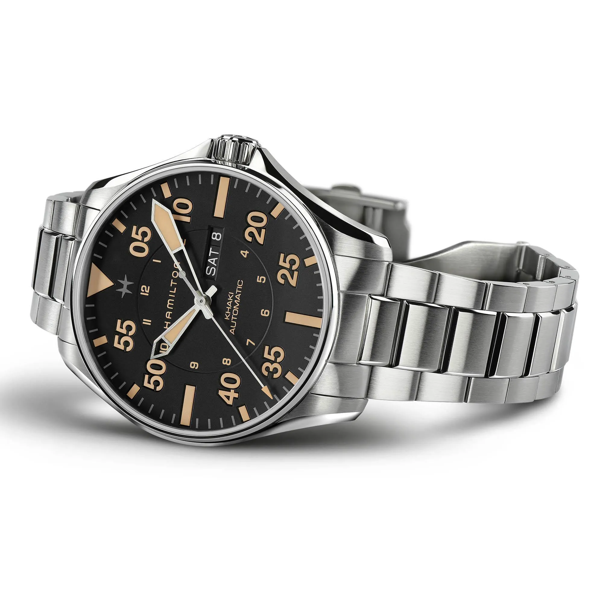 Hamilton Khaki Aviation Pilot Day Date Automatic Men's Watch H64725131