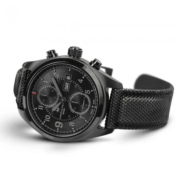 Hamilton Khaki Field Auto Chrono Automatic Black Dial 42mm H71626735