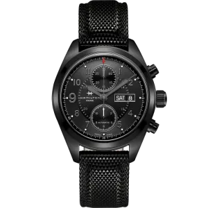 Hamilton Khaki Field Auto Chrono Automatic Black Dial 42mm H71626735