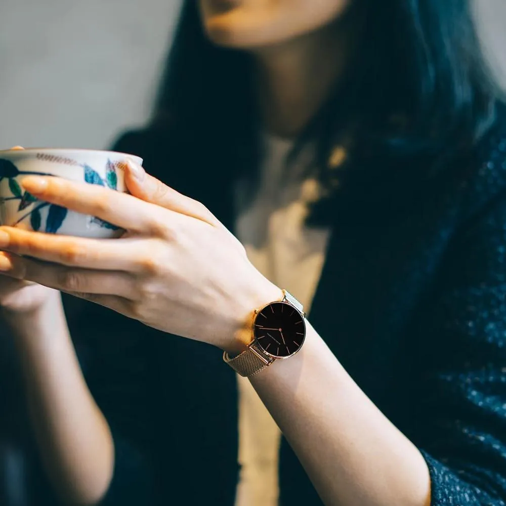 Hannah Martin Rose Gold Ladies Watch