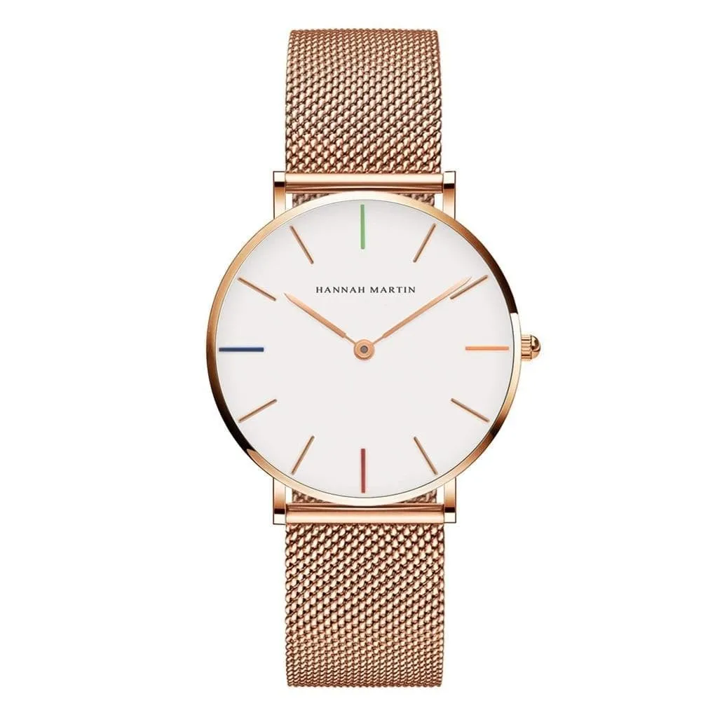 Hannah Martin Rose Gold Ladies Watch