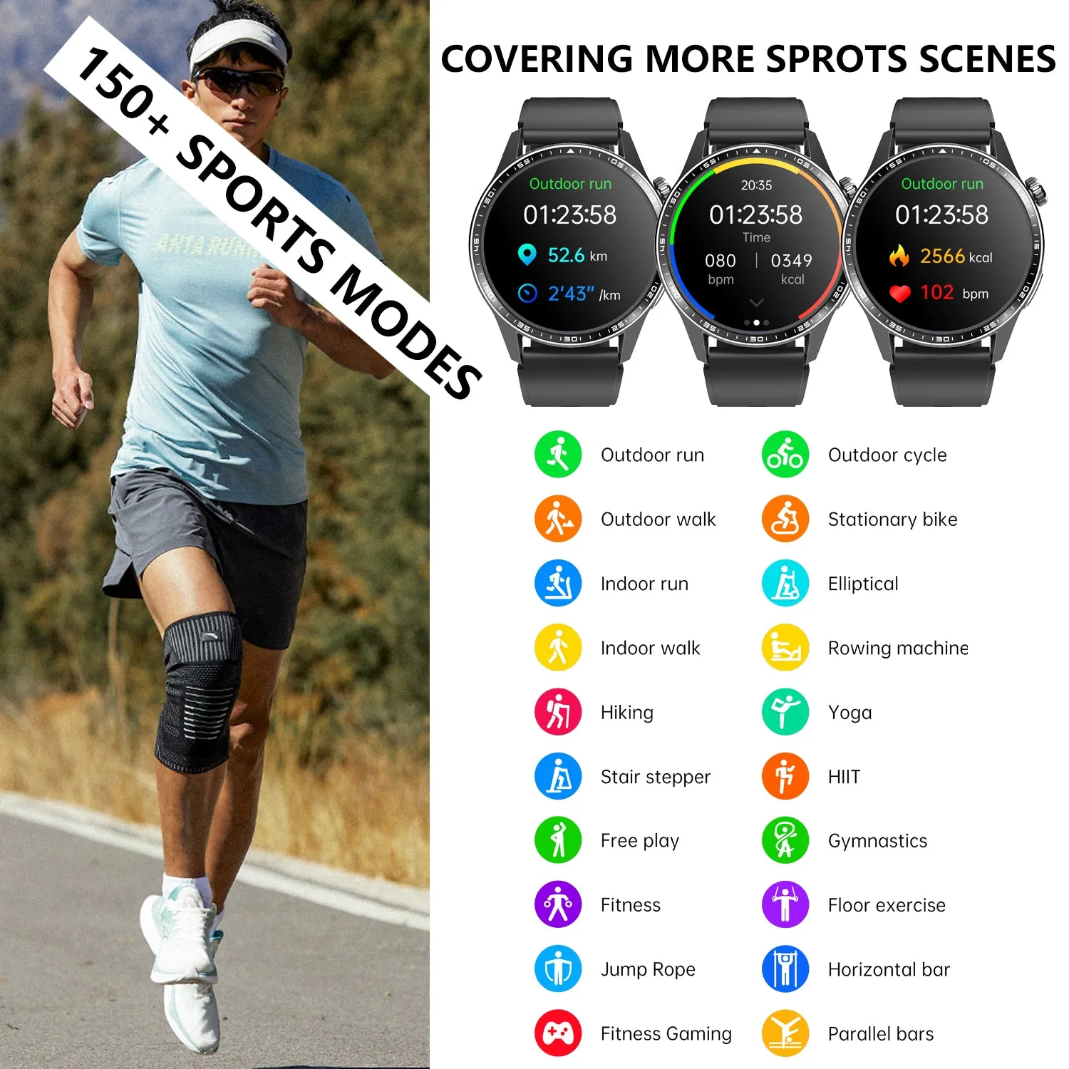 Healthy Blood Oxygen Smart Watch Men ECG PPG Precise Body Temperature Heart Rate Monitor Smartwatch HRV Blood Pressure Watches