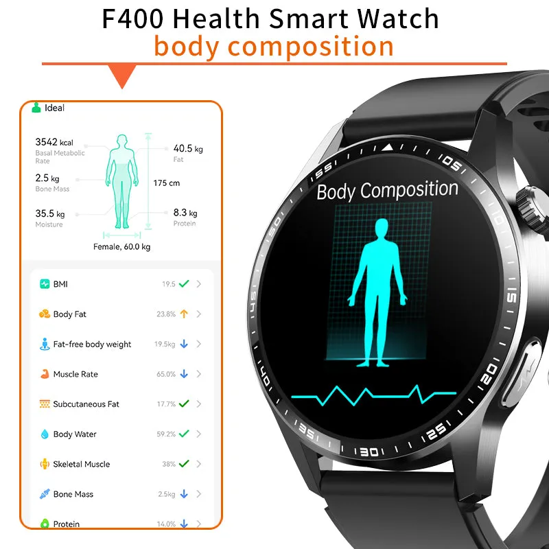 Healthy Blood Oxygen Smart Watch Men ECG PPG Precise Body Temperature Heart Rate Monitor Smartwatch HRV Blood Pressure Watches
