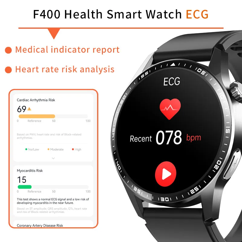 Healthy Blood Oxygen Smart Watch Men ECG PPG Precise Body Temperature Heart Rate Monitor Smartwatch HRV Blood Pressure Watches