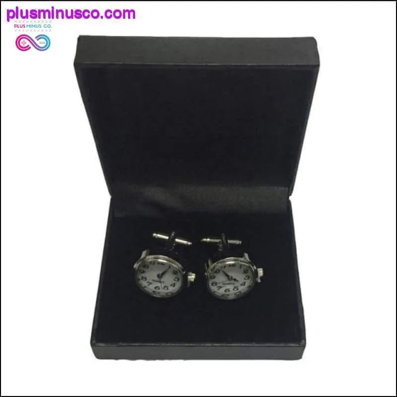 High Quality Unisex Watch Cufflinks with Rhinestone