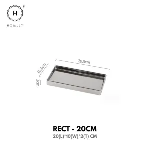 Homlly Silver Ceramic Jewelry Toothbrush Vanity Tray Holder