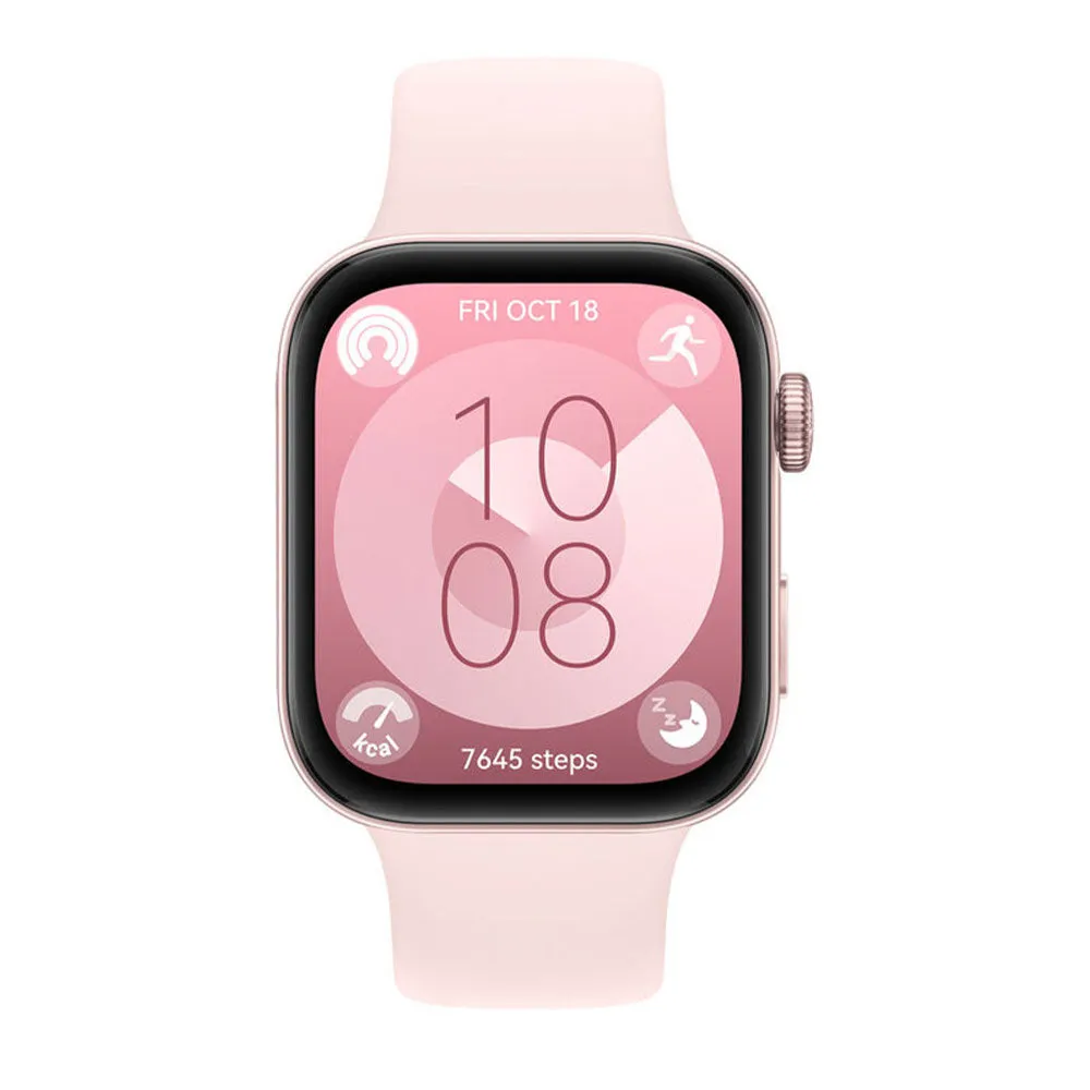 Huawei Watch Fit 3 SLO-B19 Pink Aluminum Case With Pink Fluoroelastomer Strap
