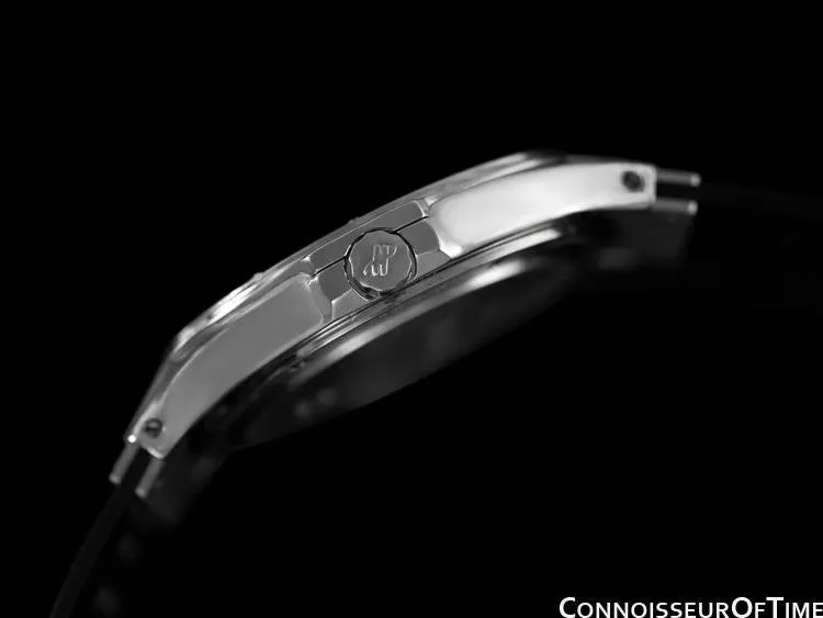 Hublot MDM Full Size Mens Red Wine Dial Watch with Date - Stainless Steel