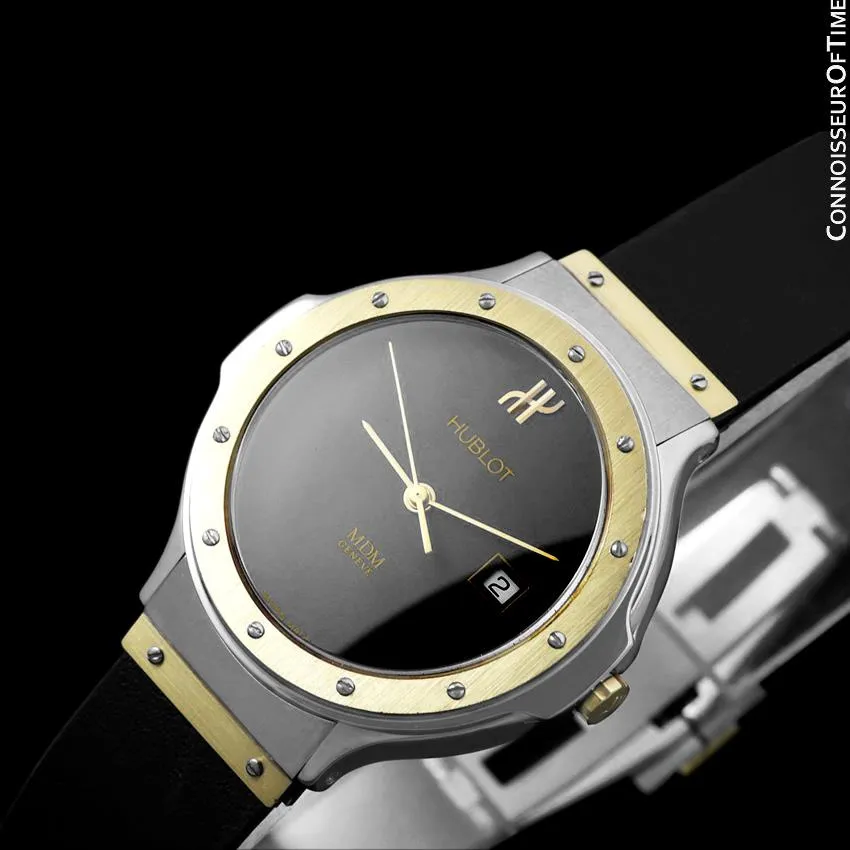 Hublot MDM Two-Tone Midsize Mens Watch - Stainless Steel & 18K Gold