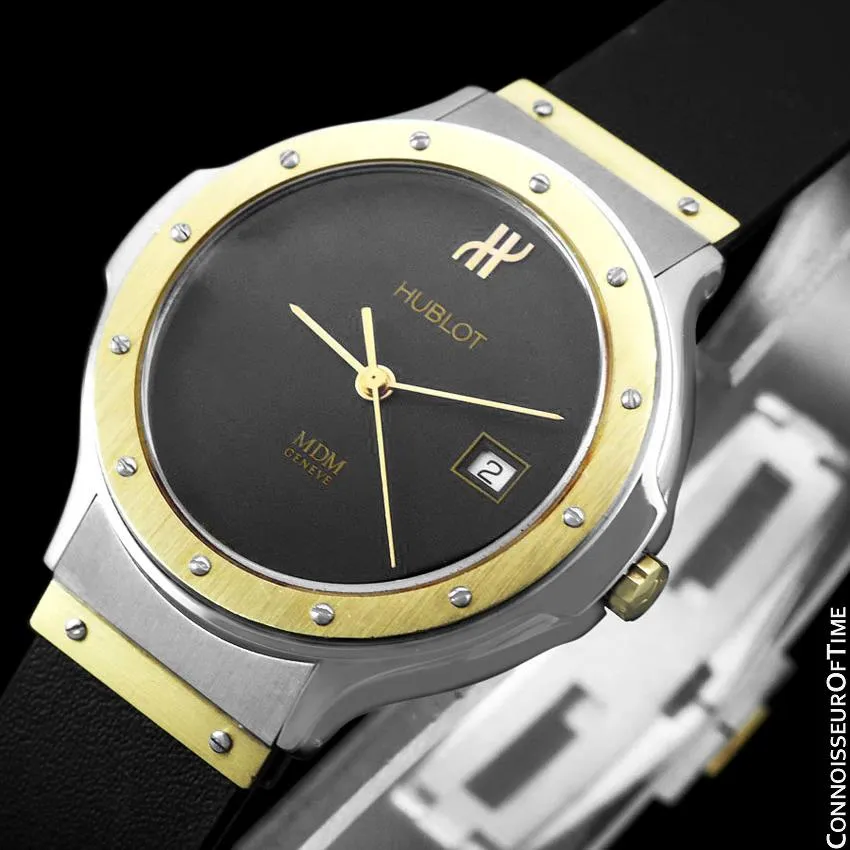 Hublot MDM Two-Tone Midsize Mens Watch - Stainless Steel & 18K Gold