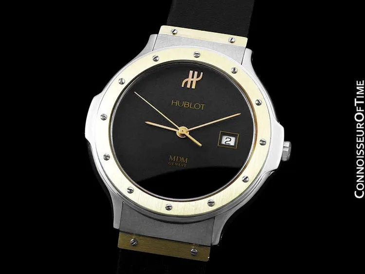 Hublot MDM Two-Tone Midsize Mens Watch - Stainless Steel & 18K Gold