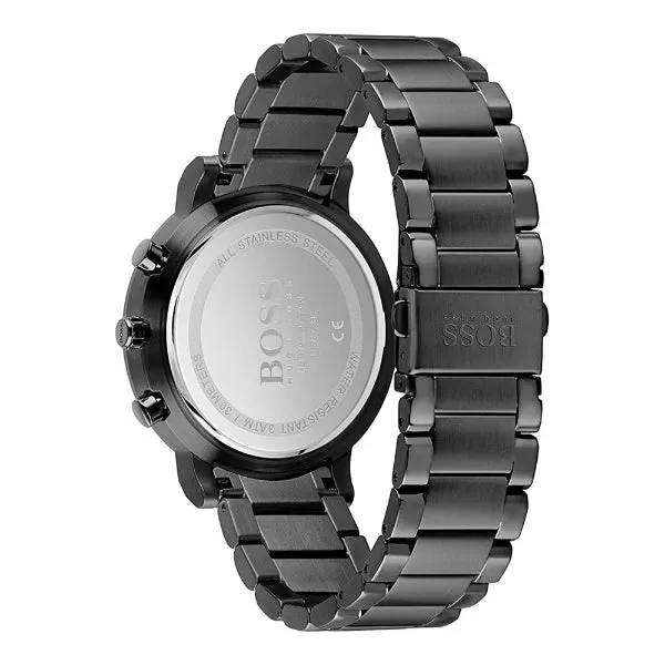 HUGO BOSS Integrity Black Stainless Steel Black Dial Chronograph Quartz Watch for Gents - 1513780