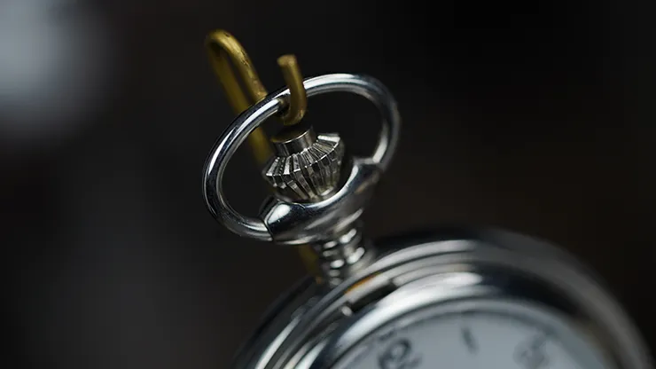 Infinity Pocket Watch V3 - Silver Case White Dial / STD Version (Gimmick and Online Instructions) by Bluether Magic