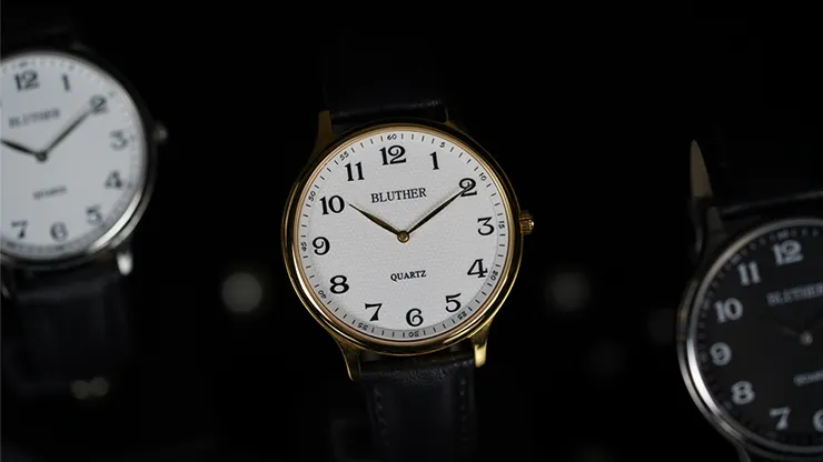 Infinity Watch V3 - Gold Case White Dial / STD Version (Gimmick and Online Instructions) by Bluether Magic