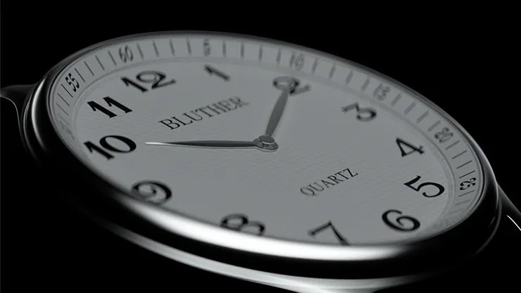 Infinity Watch V3 - Silver Case White Dial / PEN Version (Gimmick and Online Instructions) by Bluether Magic