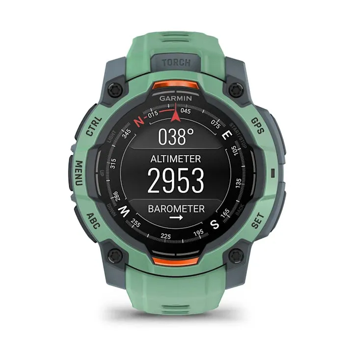 Instinct 3 Amoled Neo Tropic Bezel And Band Smatwatch