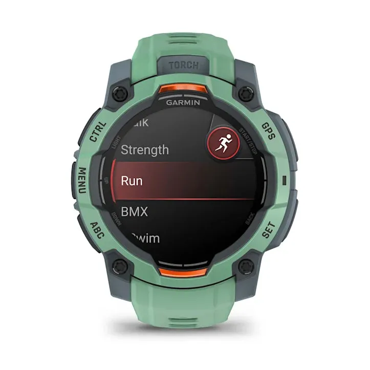 Instinct 3 Amoled Neo Tropic Bezel And Band Smatwatch