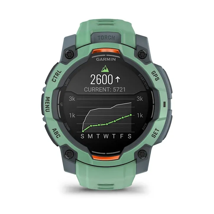 Instinct 3 Amoled Neo Tropic Bezel And Band Smatwatch