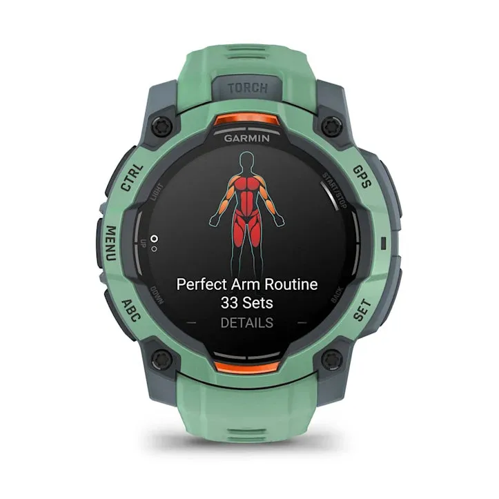 Instinct 3 Amoled Neo Tropic Bezel And Band Smatwatch