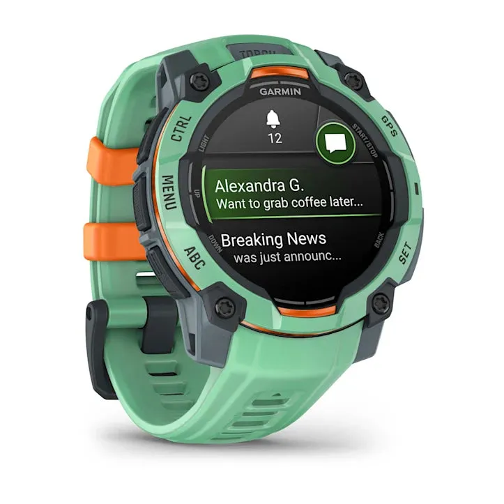 Instinct 3 Amoled Neo Tropic Bezel And Band Smatwatch