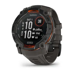 Instinct 3 Solar Black Bezel With Charcoal Band Smartwatch