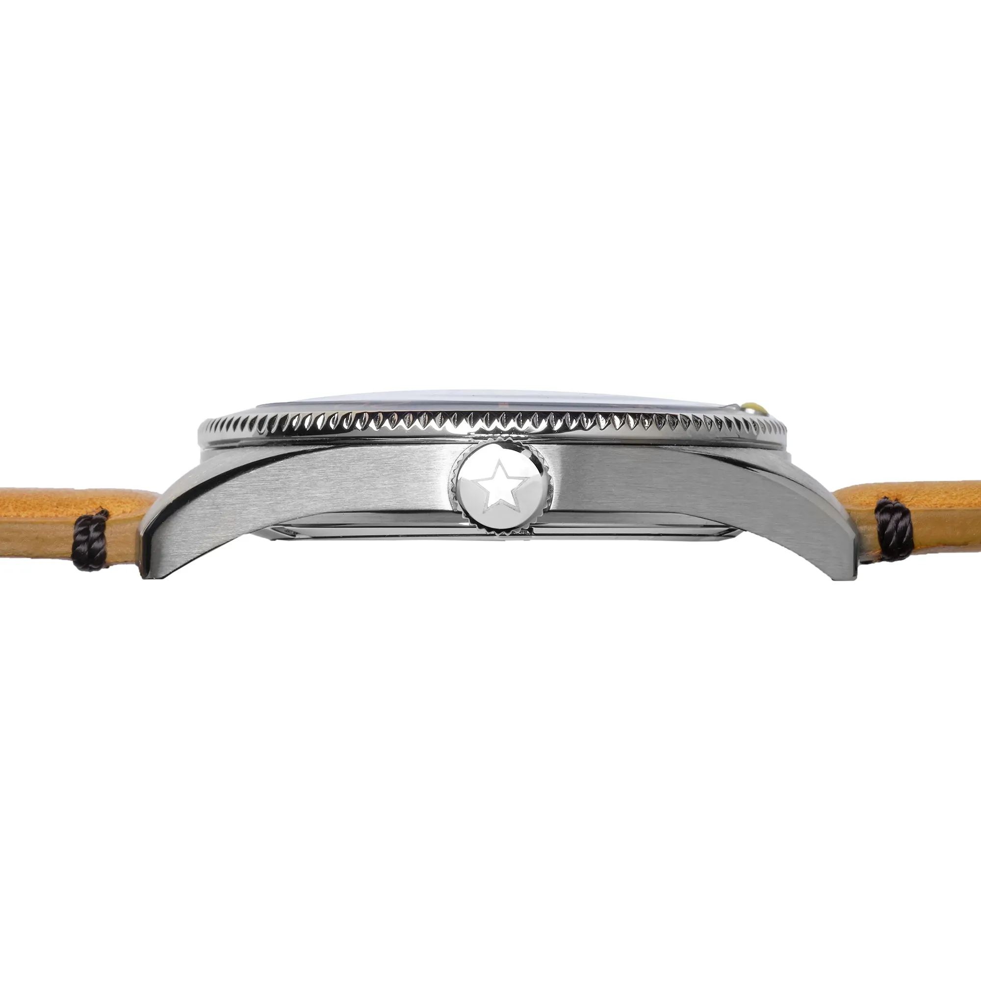 Iron Will. Grey Dial. Brown Leather Strap. SG-0012-05