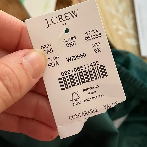 J. Crew Factory Plus Size NWTs Women’s  Green Tiered Polkadot Midi Skirt Size 2X